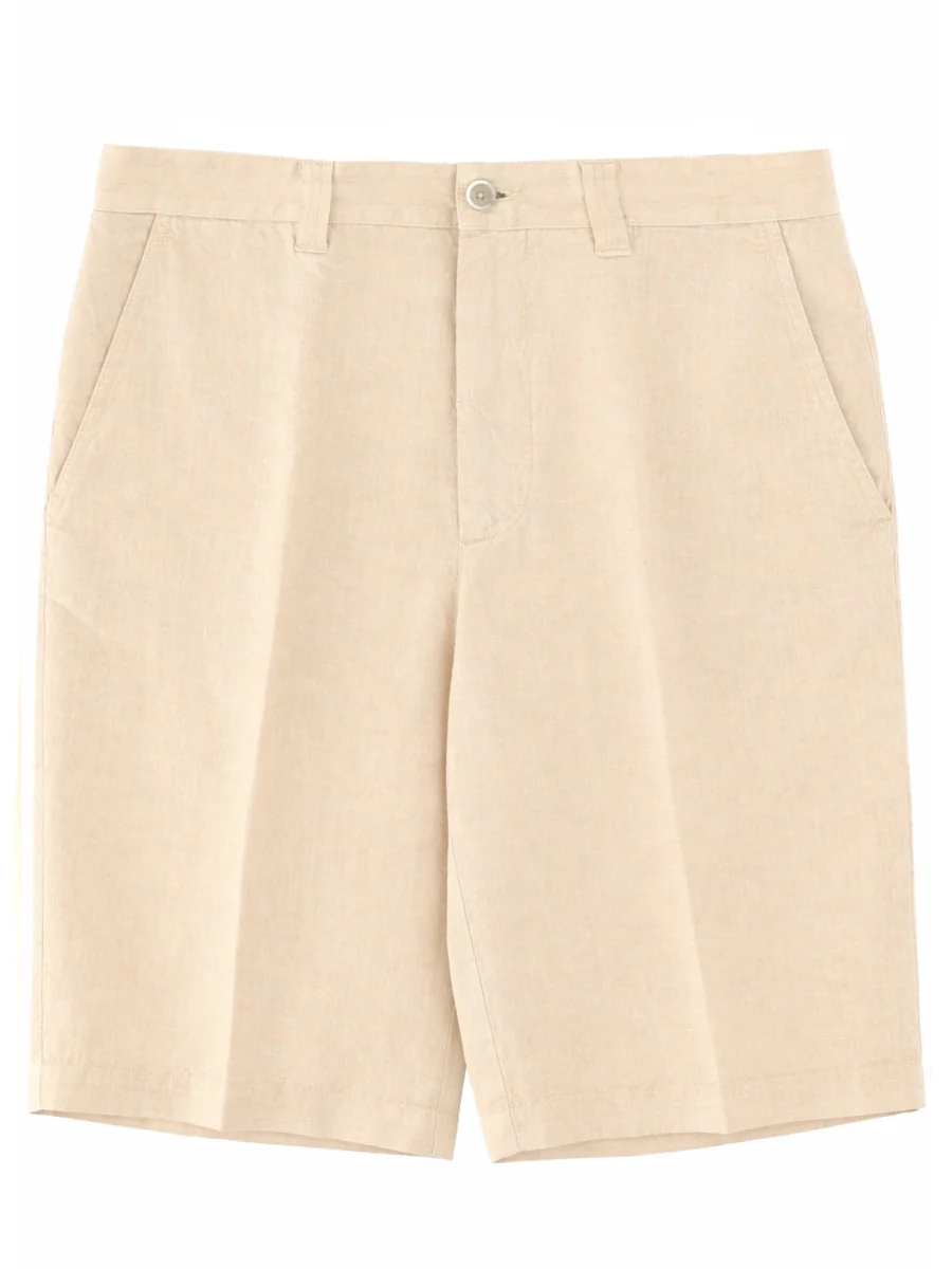 120% Lino Linen Shorts Size 48 IT