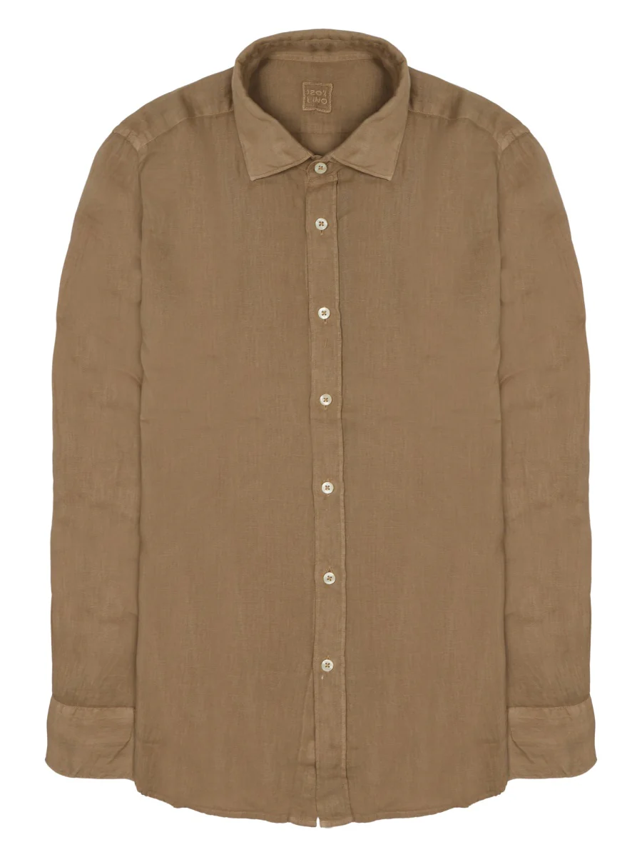 120% Lino Slim Fit Linen Shirt for Men