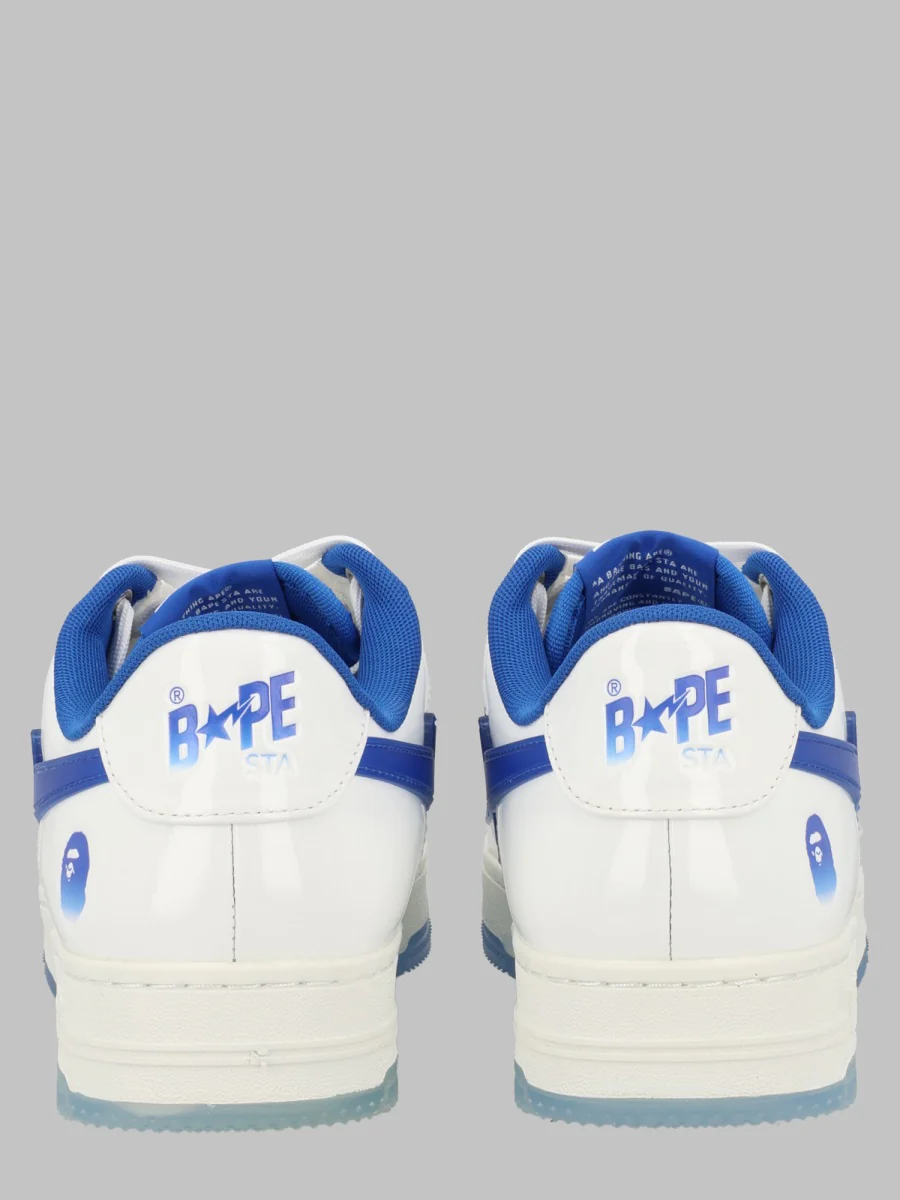 A Bathing Ape Bape Sta #4 Leather Sneaker - Image 2