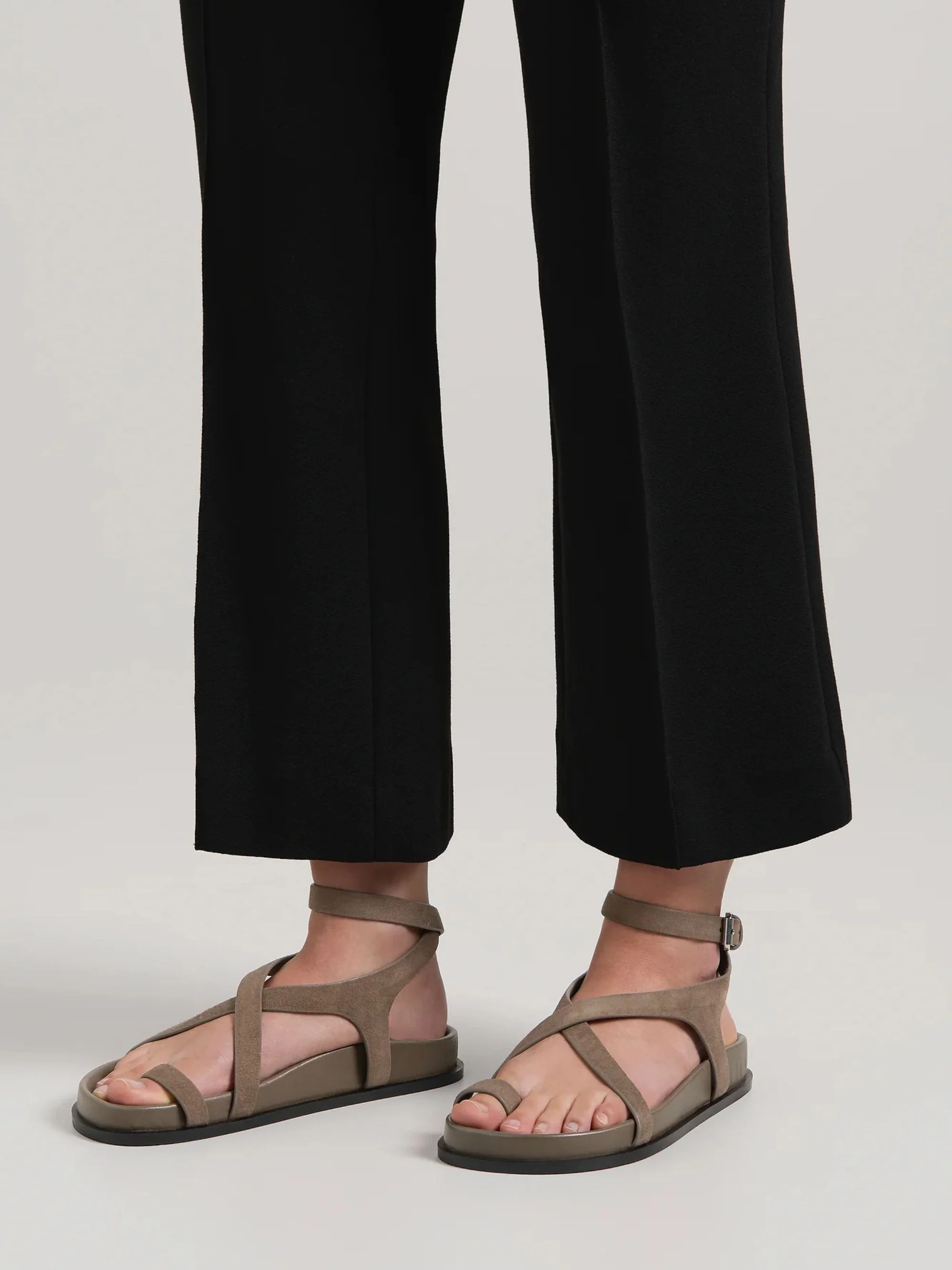 A.emery Slim Jalen Sandal with Crossover Straps and Buckle Closure - Image 4
