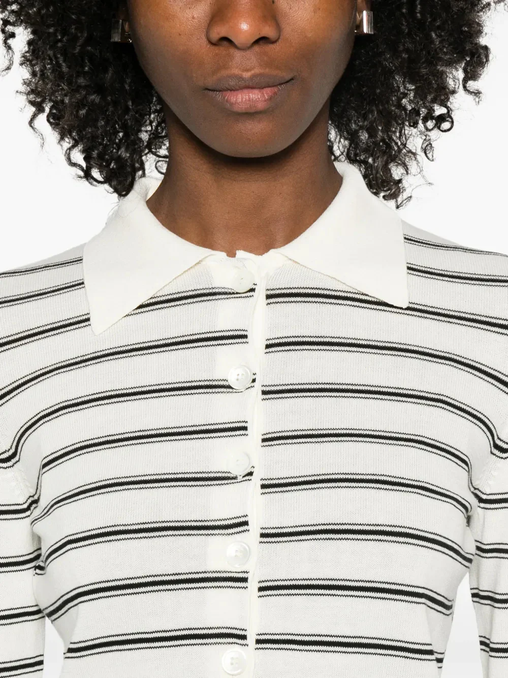 A.p.c. Classic Cotton Button-Front Sweater, Size S - Image 5
