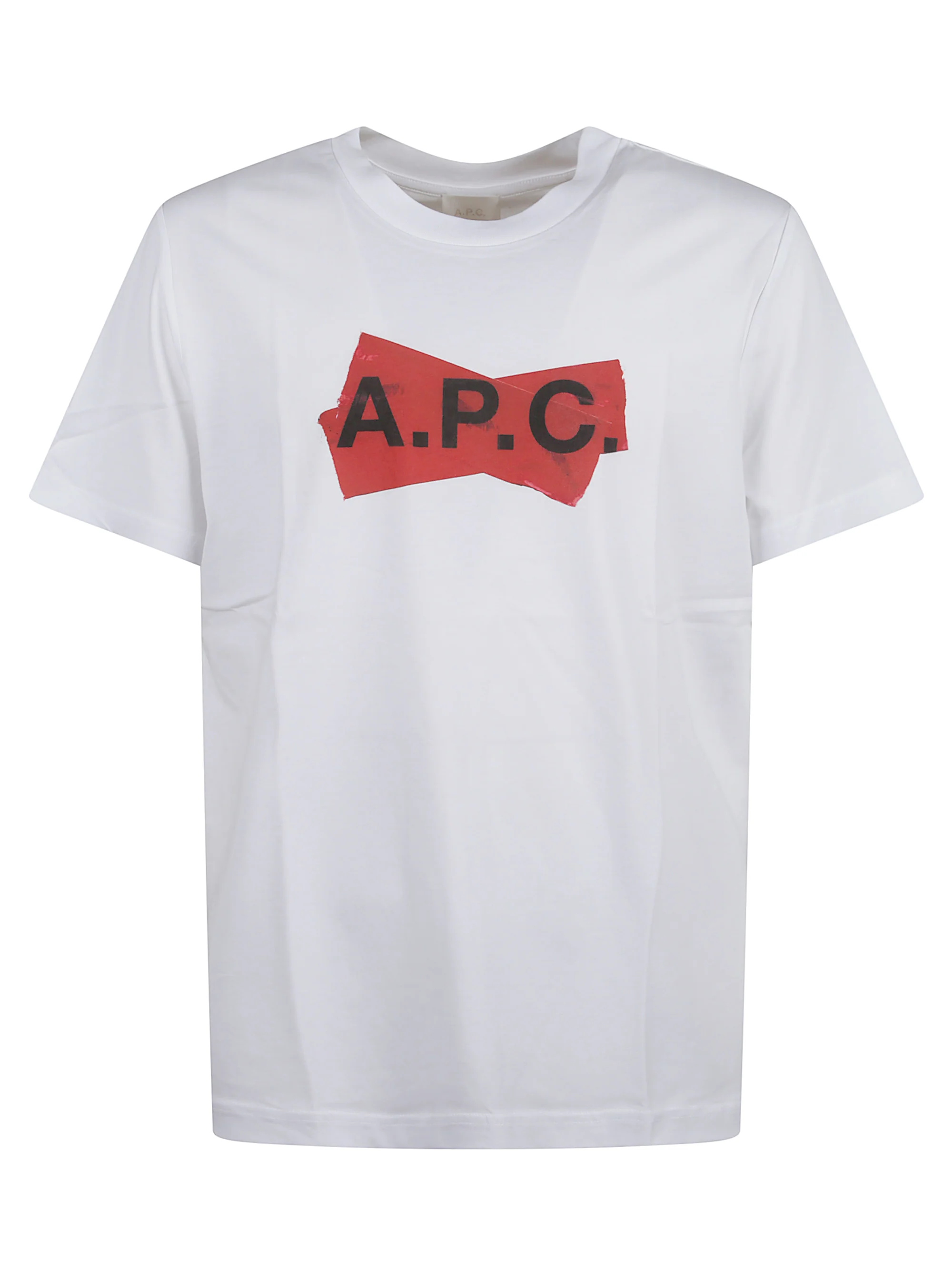 A.p.c. Crewneck T-Shirt with Front Print for Men