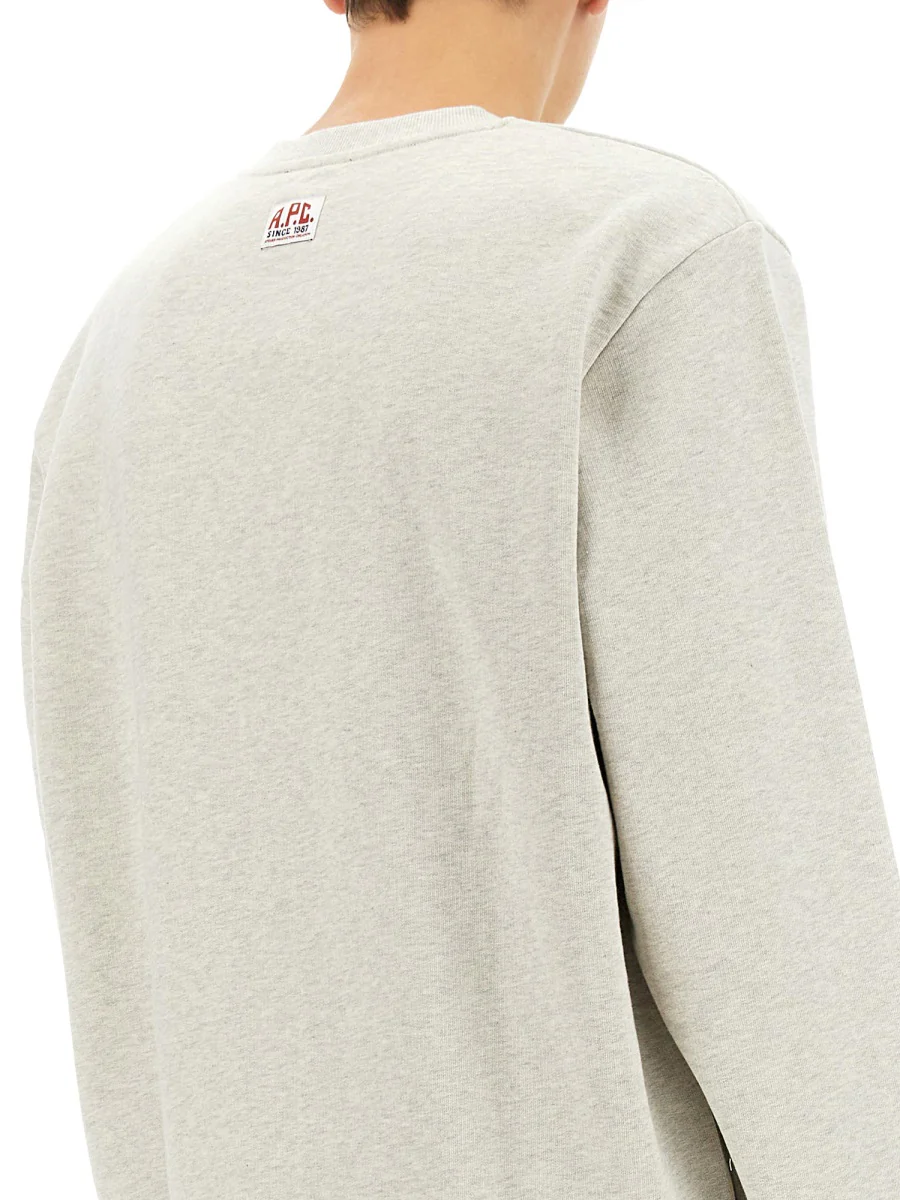 A.p.c. Men's Regular Fit Logo Sweatshirt - Image 4