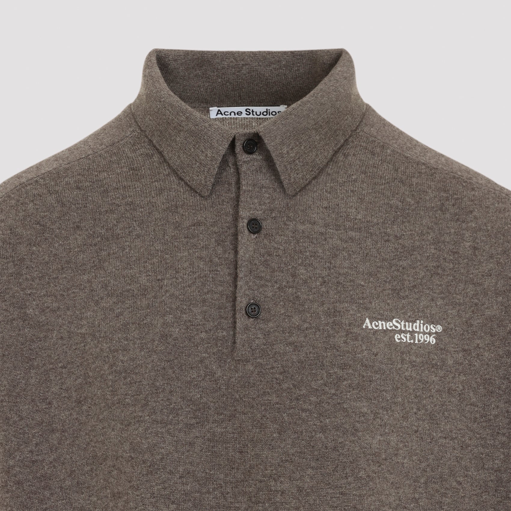 Acne Studios Men’s Wool Polo Sweater - Image 5