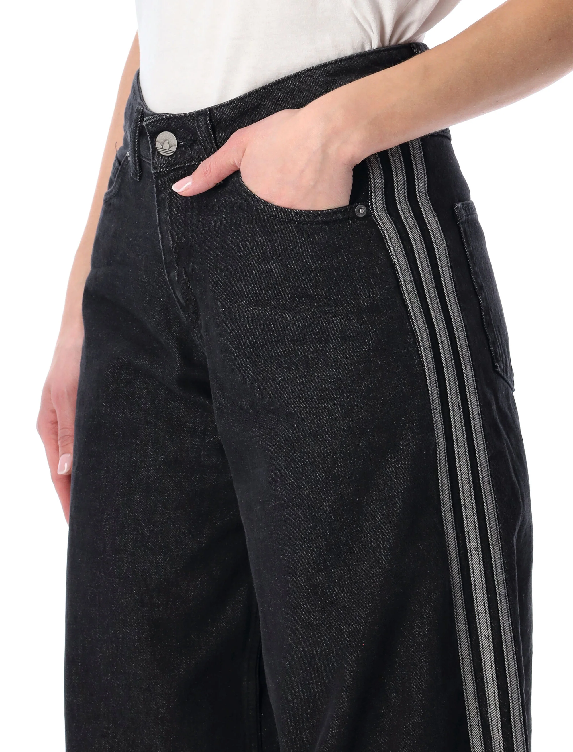Adidas Originals Mini High-Waisted Jeans - Image 3