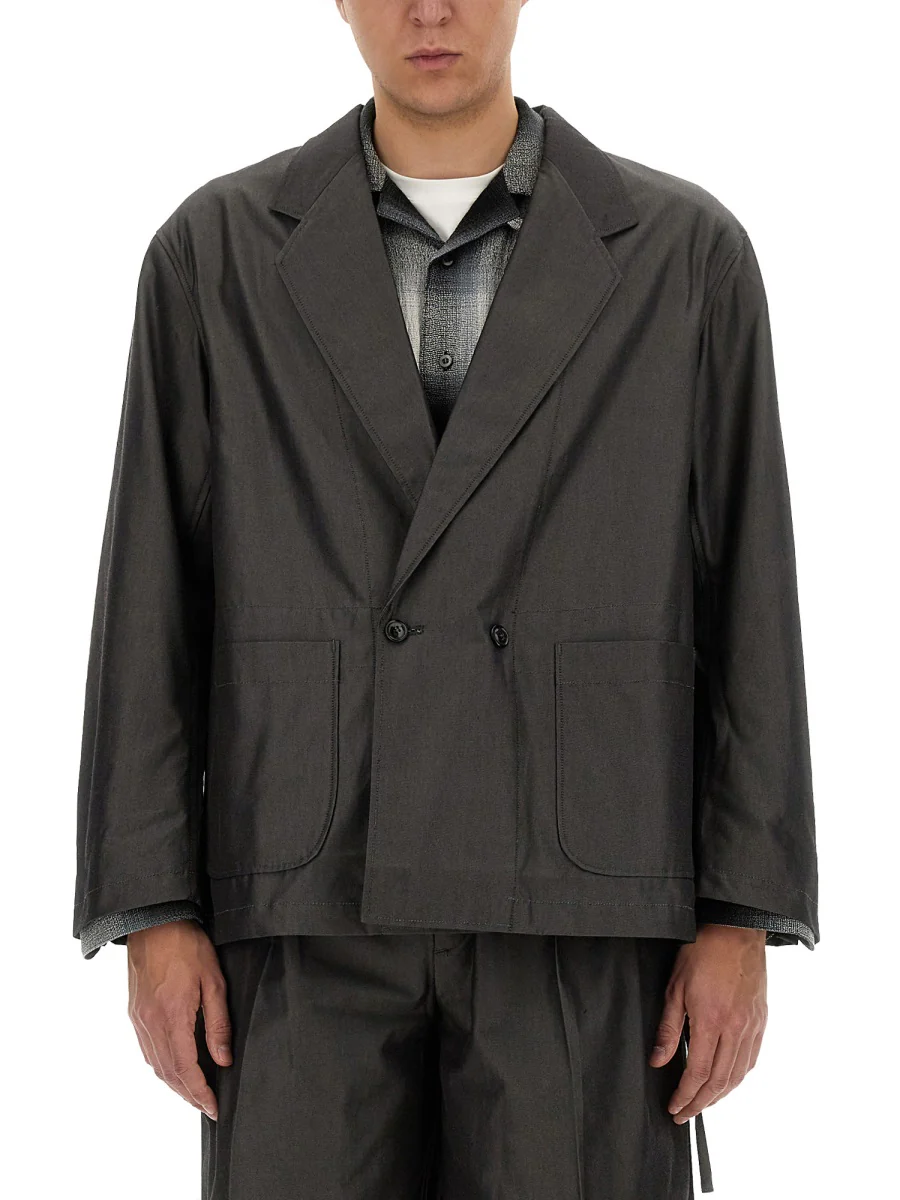 AïE Casual Jacket with Contrasting Wool Upper