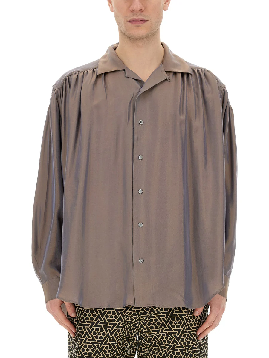 Aïe Oversized Shirt in Soft Cotton-Lyocell Blend