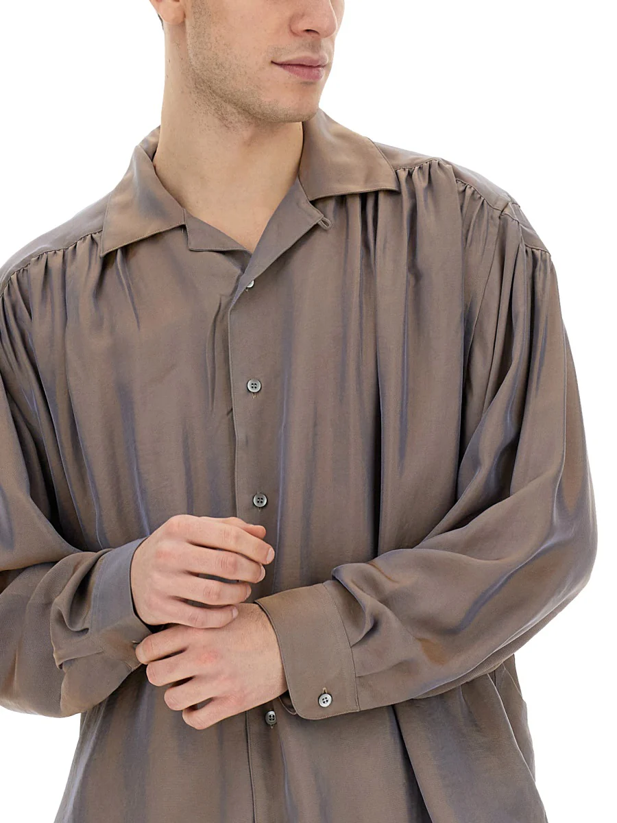 Aïe Oversized Shirt in Soft Cotton-Lyocell Blend - Image 2