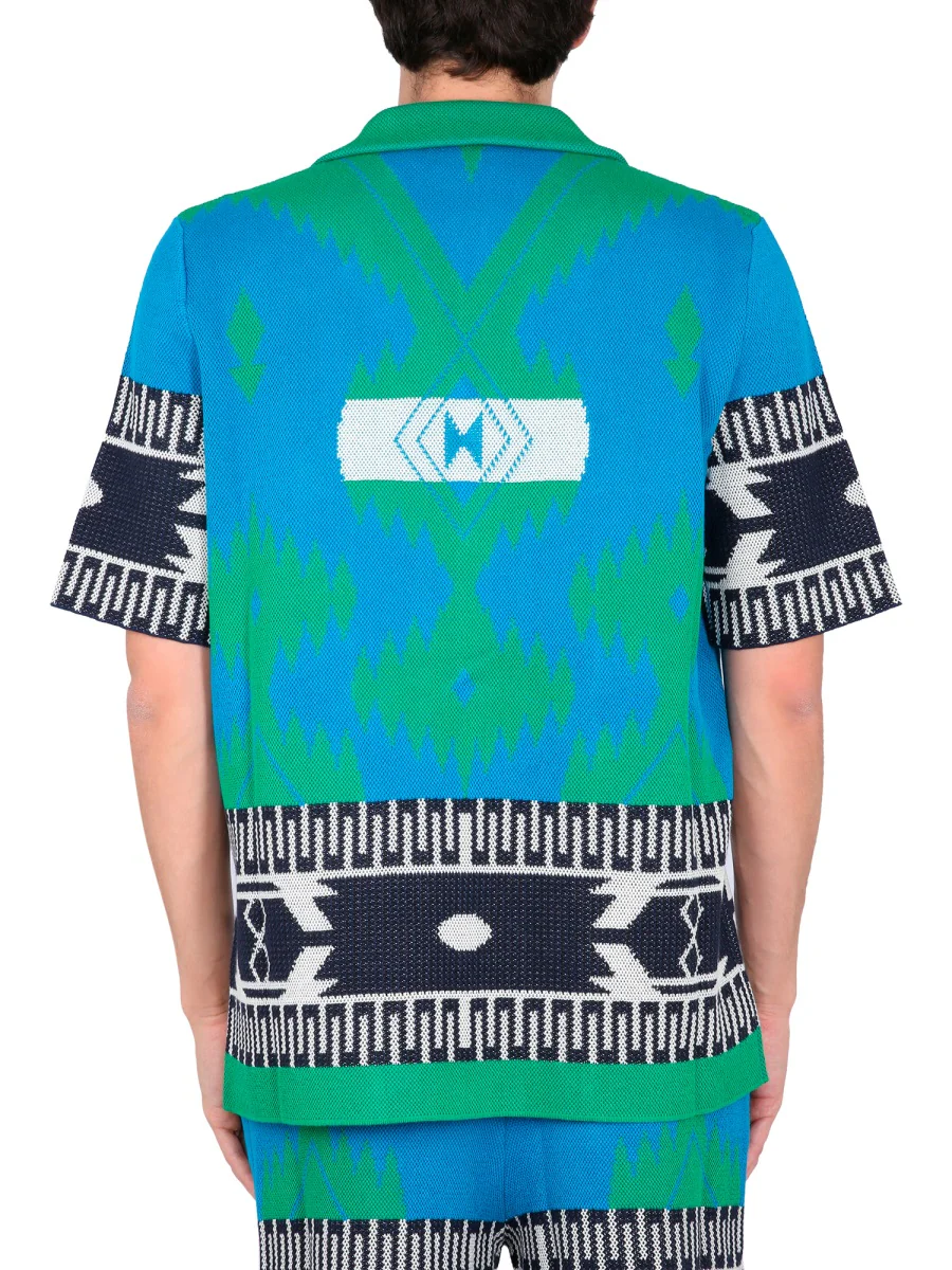 ALANUI Jacquard Cotton Short Sleeve Icon Shirt - Image 3