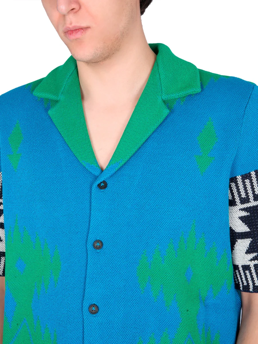 ALANUI Jacquard Cotton Short Sleeve Icon Shirt - Image 4