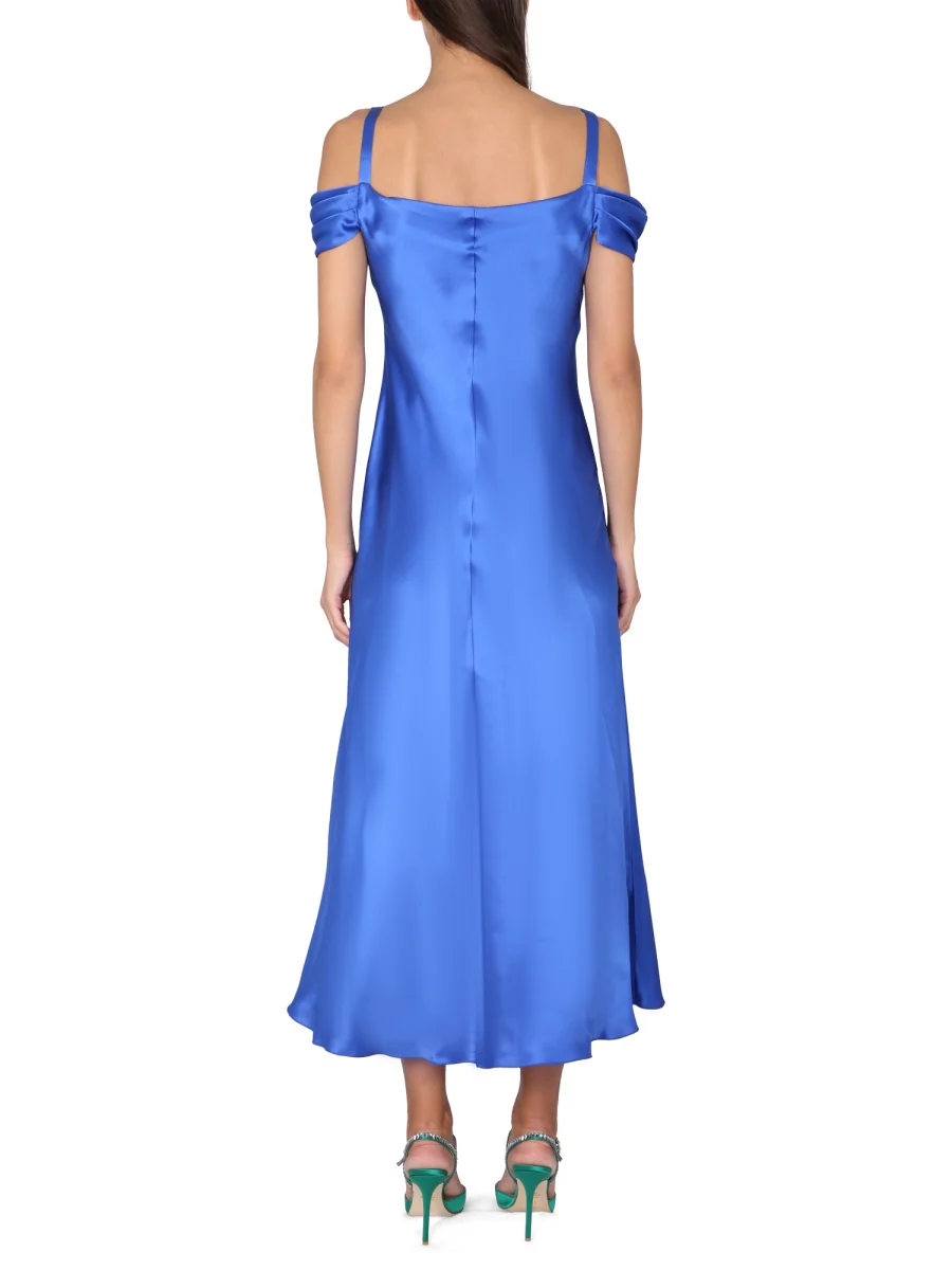 Alberta Ferretti Off-Shoulder Mini Dress - Image 3
