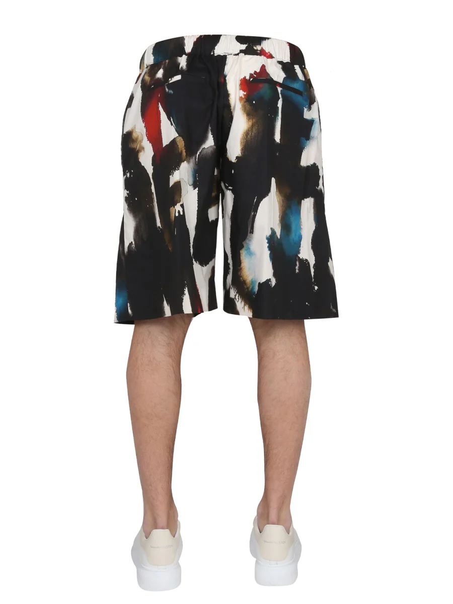 ALEXANDER McQUEEN All Over Logo Shorts - Image 4