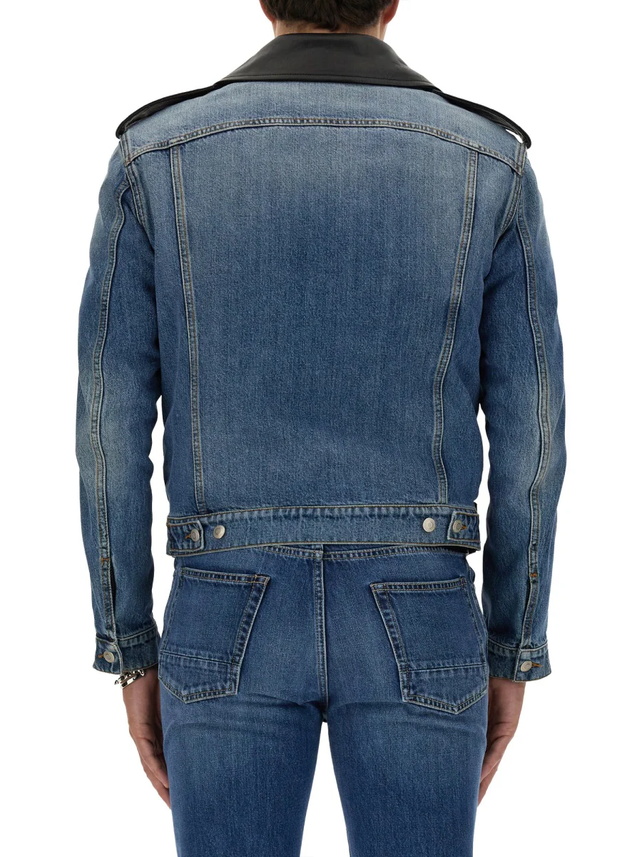 ALEXANDER MCQUEEN Combo Biker Jacket - Image 4