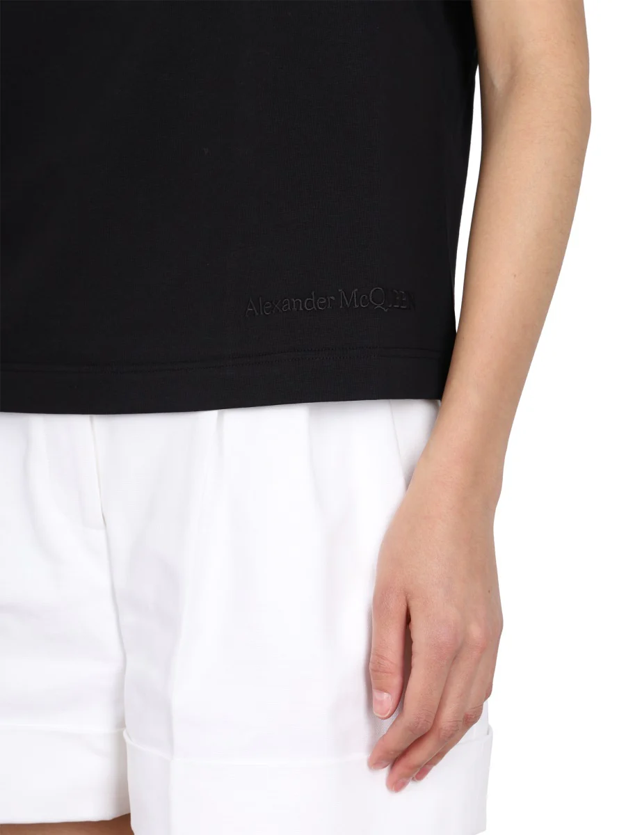 Alexander Mcqueen Crewneck T-Shirt - Regular Fit - Image 4