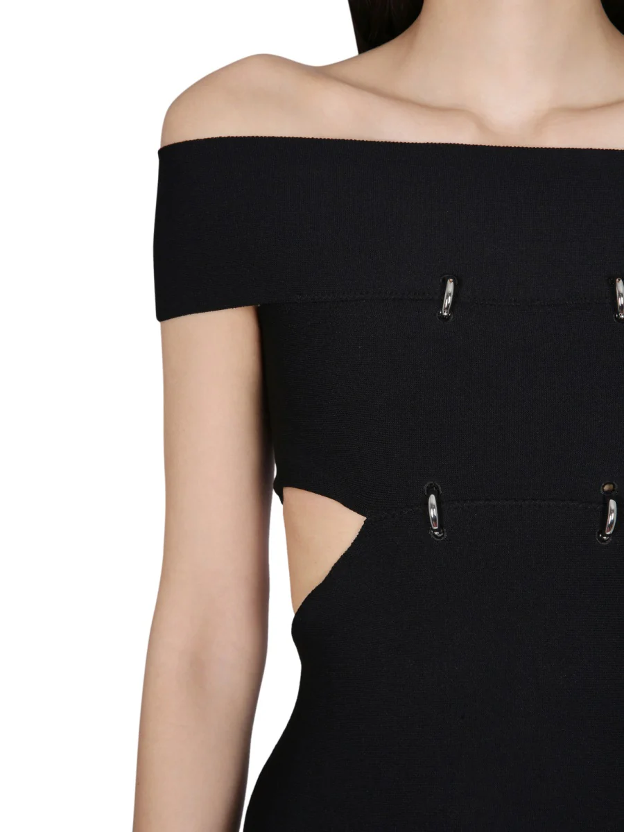ALEXANDER McQUEEN Cut-out Off-shoulder Top - Image 4