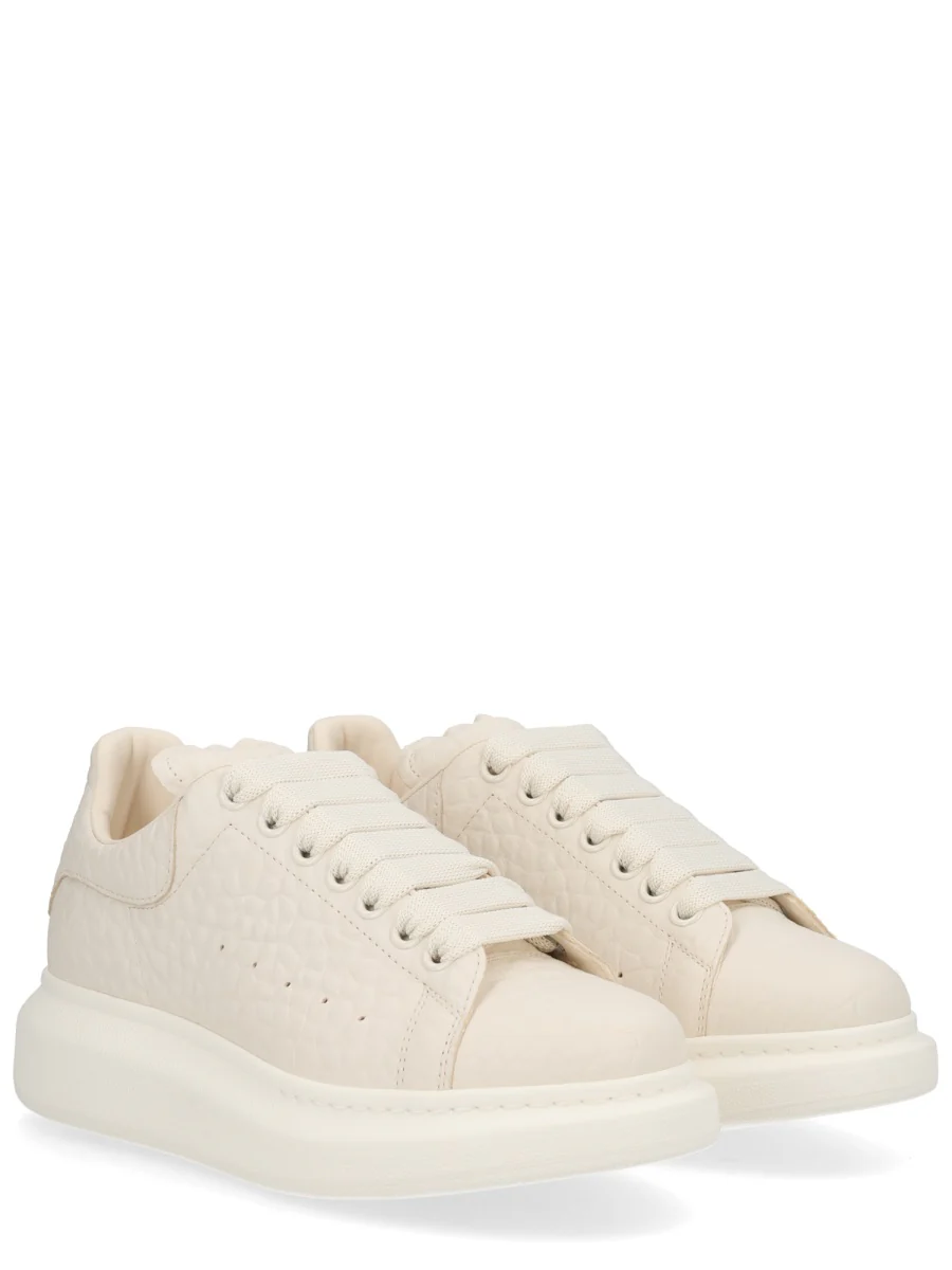 ALEXANDER McQUEEN Leather Sneakers with Leather Heel - Image 6