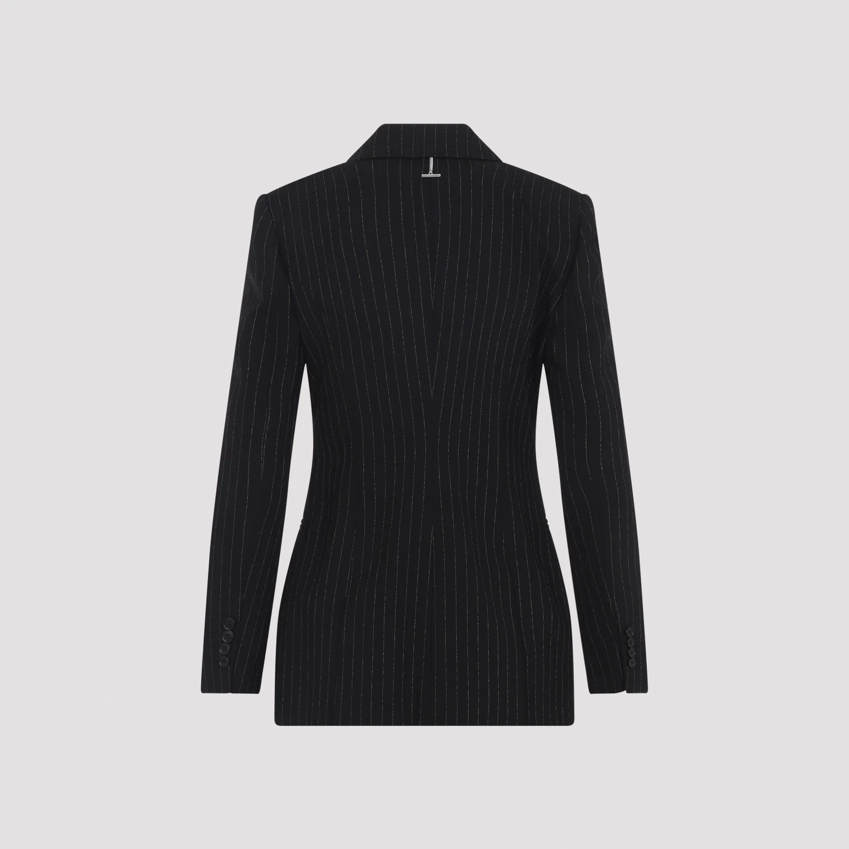 Alexander Mcqueen Pinstripe Lurex Tailoring Jacket - Image 4