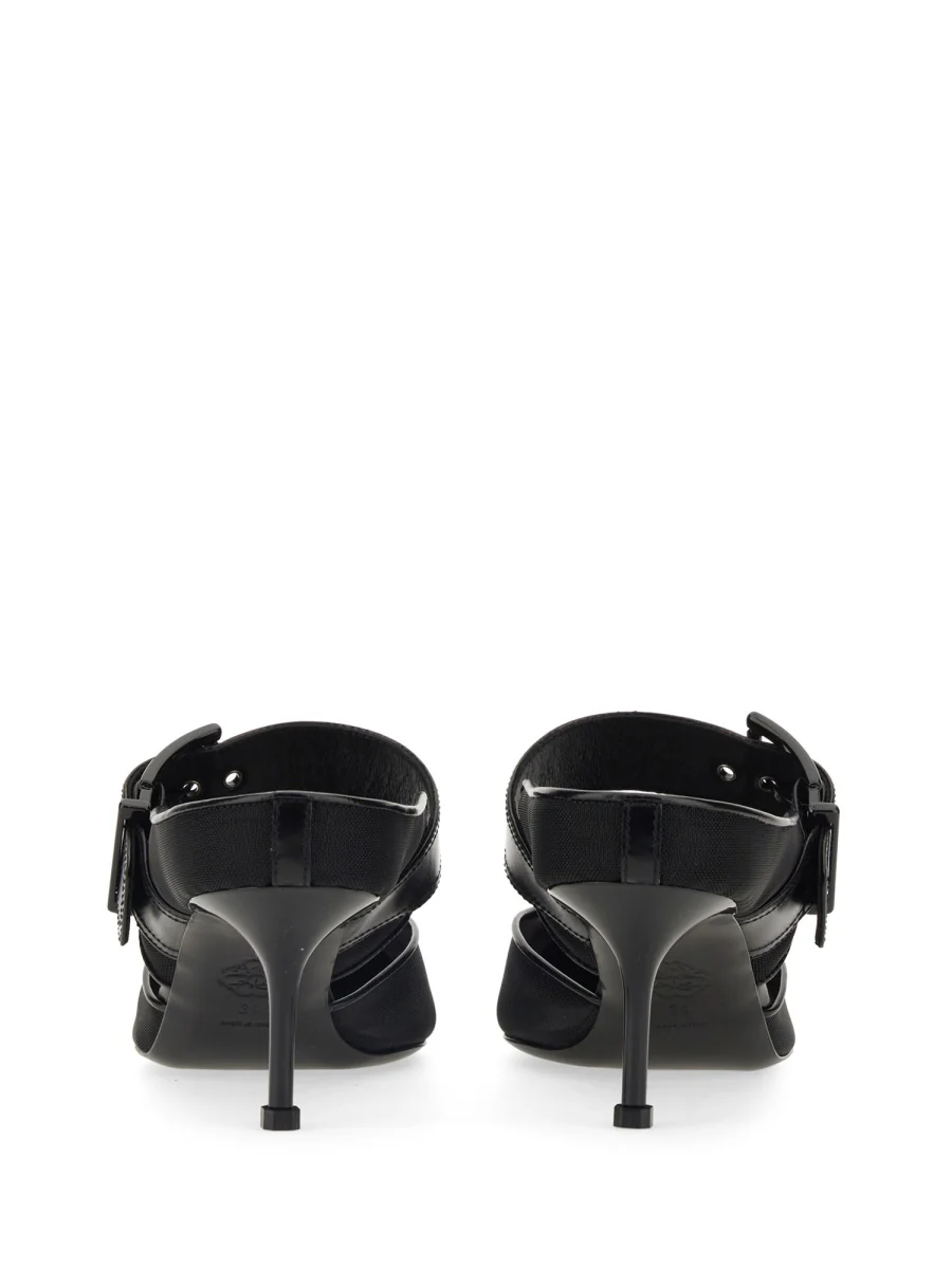 ALEXANDER MCQUEEN Punk Buckle 40mm Leather Mules - Image 5