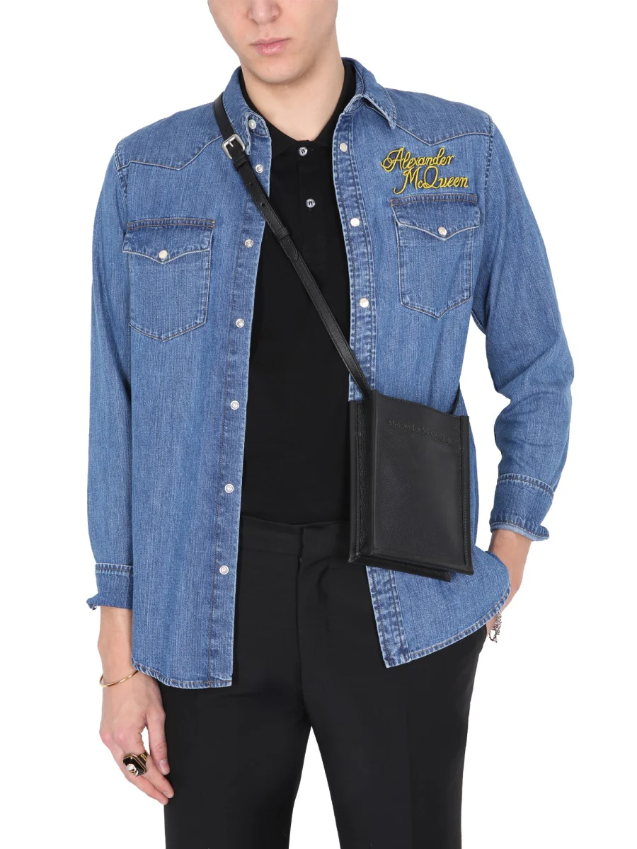 ALEXANDER McQUEEN Shirt with Embroidered Logo - Image 3