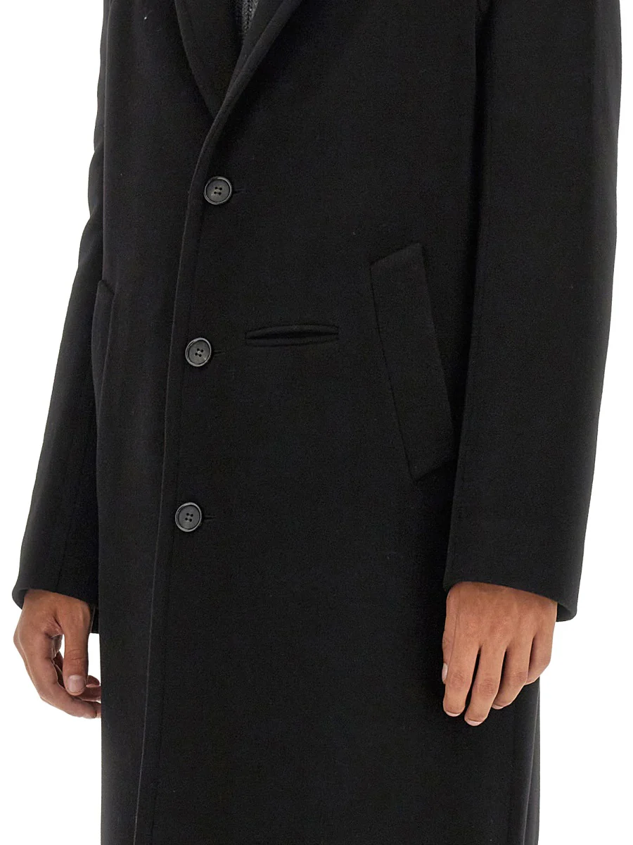 ALEXANDER McQUEEN Single-Breasted Wool Coat - Image 4