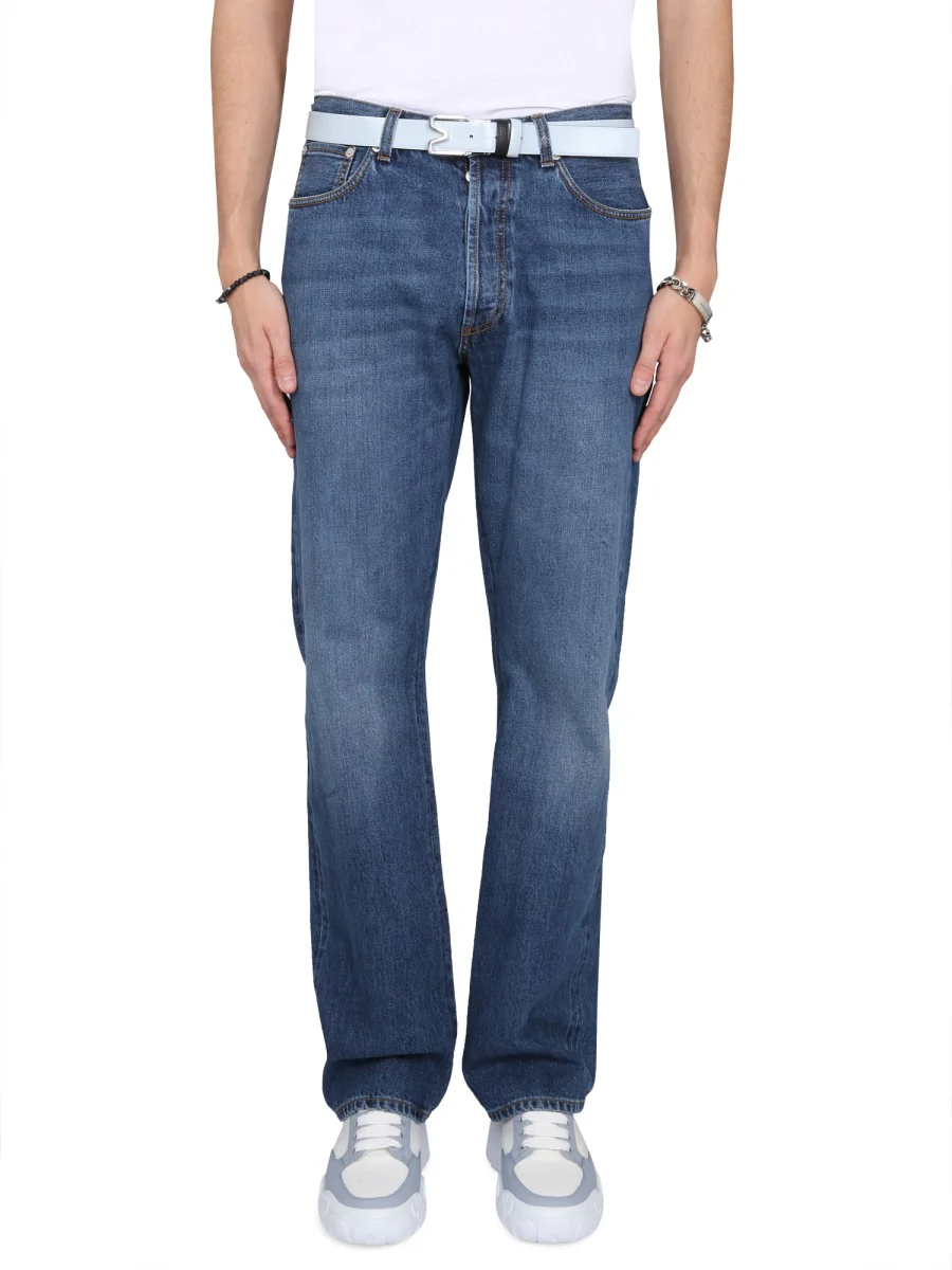 ALEXANDER McQUEEN Turn-up Cuff Straight-leg Jeans