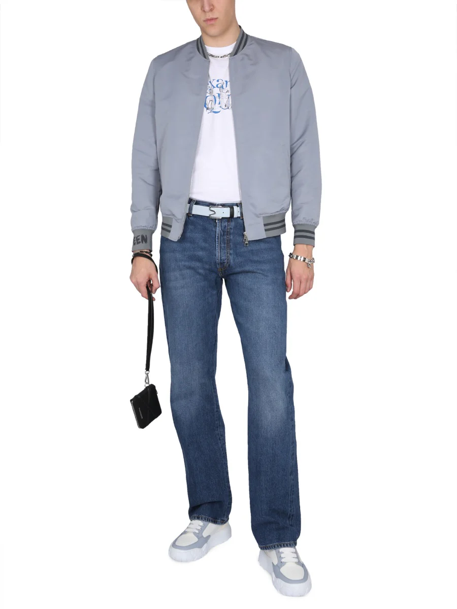ALEXANDER McQUEEN Turn-up Cuff Straight-leg Jeans - Image 2