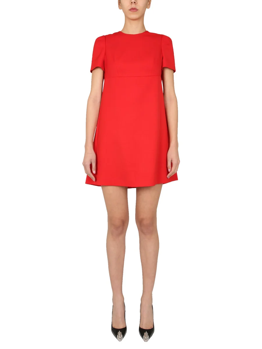 ALEXANDER McQUEEN WOOL DRESS with CAPE - Image 2