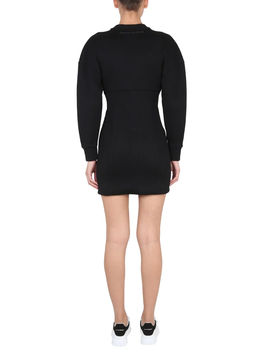 ALEXANDER McQUEEN Zipped Long Sleeved Dress - Image 3