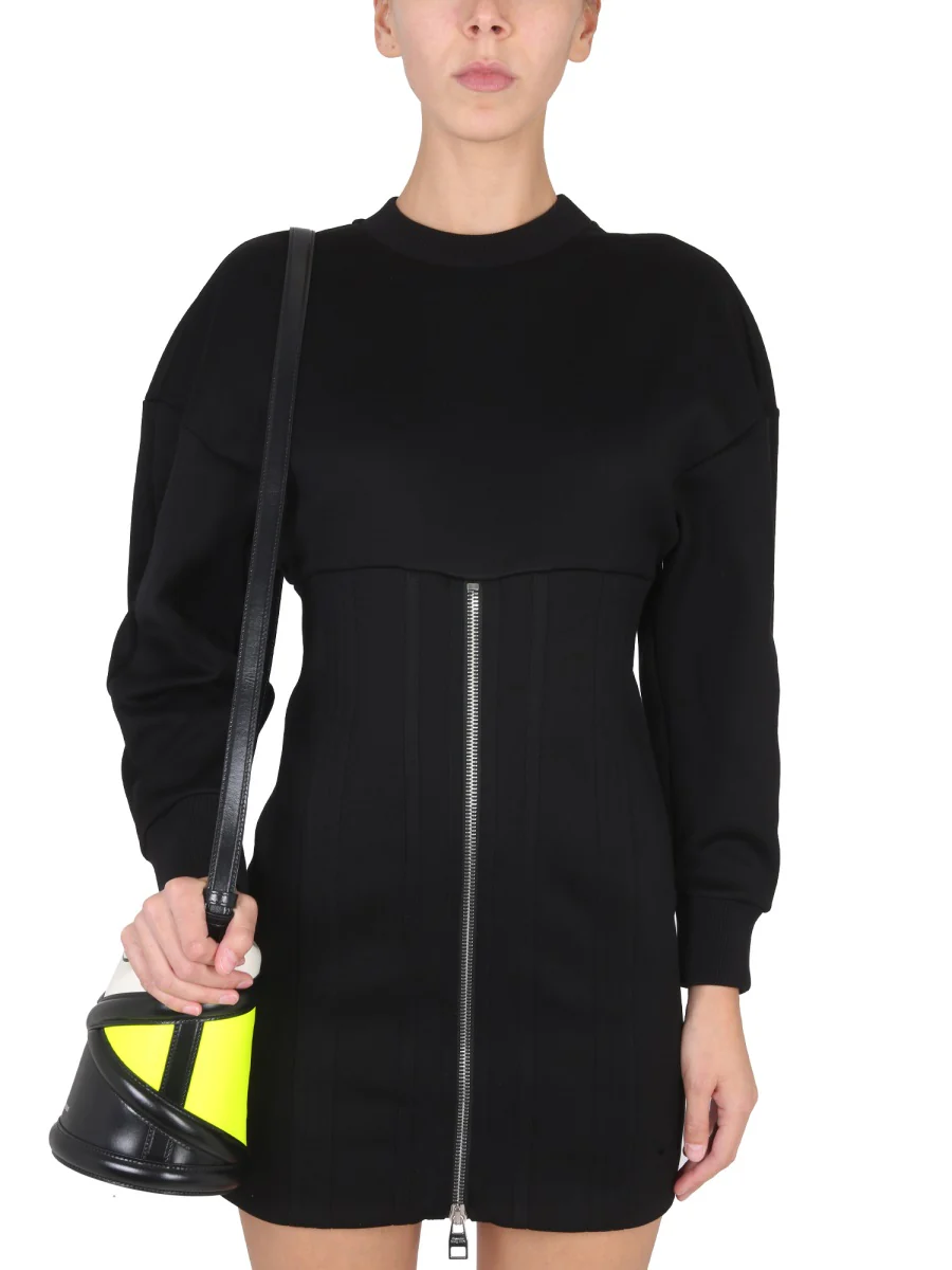 ALEXANDER McQUEEN Zipped Long Sleeved Dress - Image 4