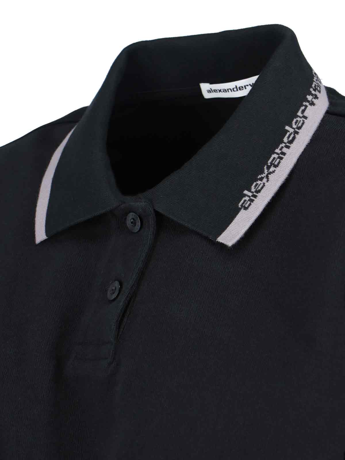 Alexander Wang Cotton T-Shirt with Contrast Trim - Image 3