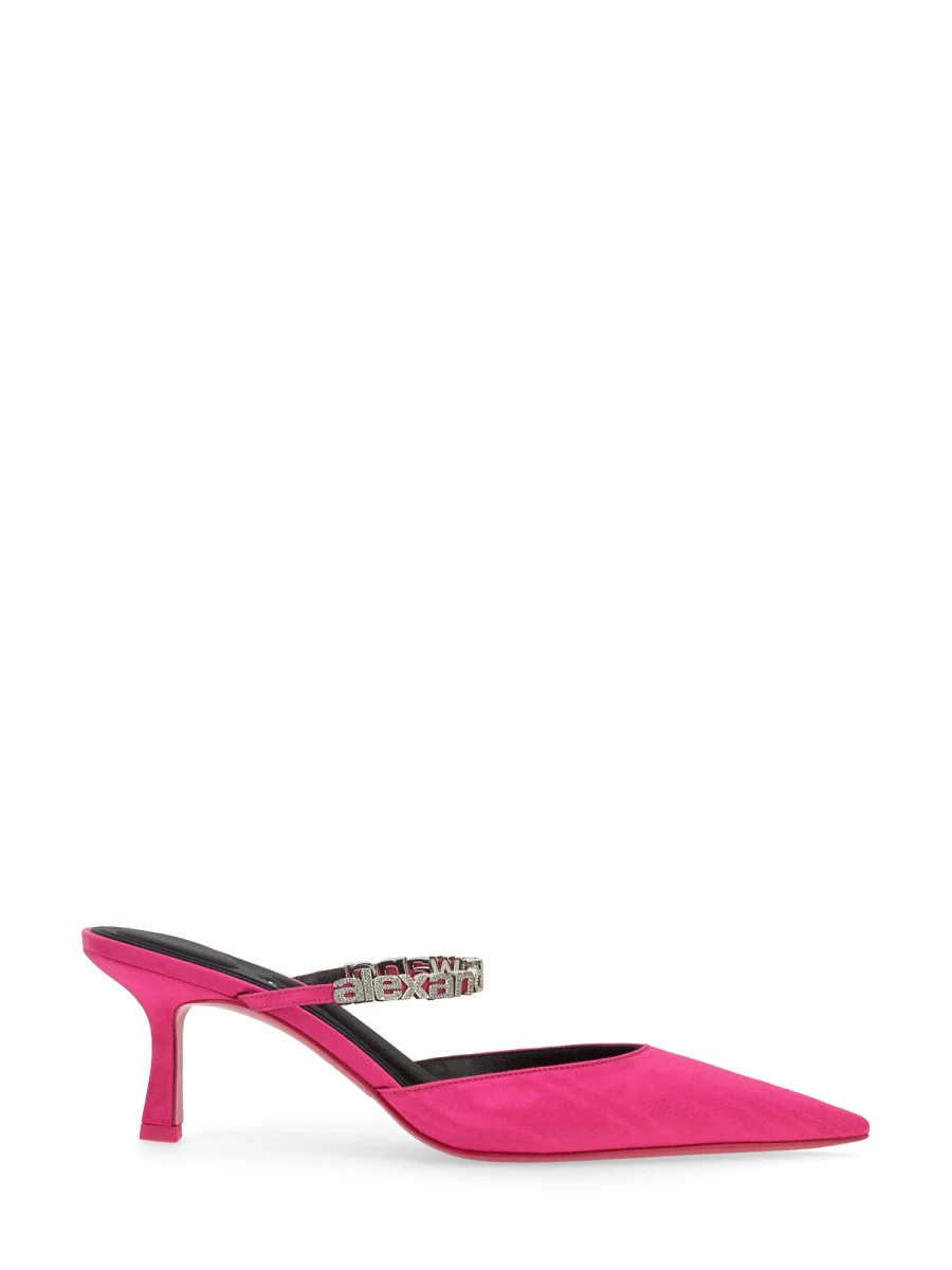 ALEXANDER WANG Delphine 65 Logo Strap Mule