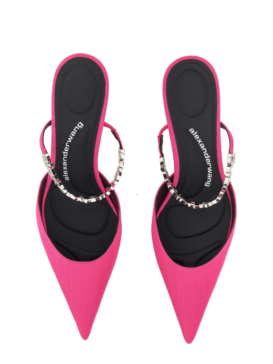 ALEXANDER WANG Delphine 65 Logo Strap Mule - Image 2