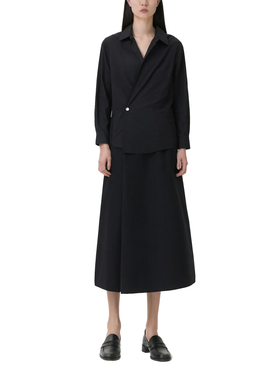 ALEXANDER WANG Pre-styled Wrap Mini Dress in Cotton - Image 4