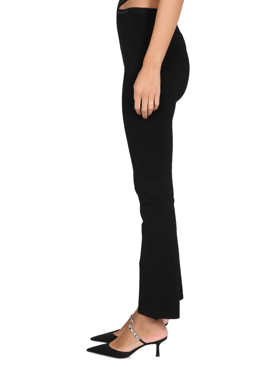 ALEXANDERWANG.T Criss-cross Logo-trim Leggings - Image 3