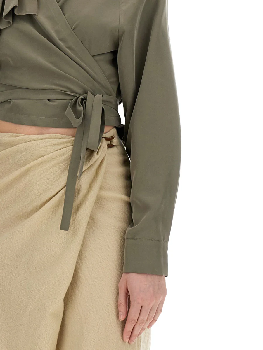 Alysi Cropped Ruffled Top for Women - Image 4