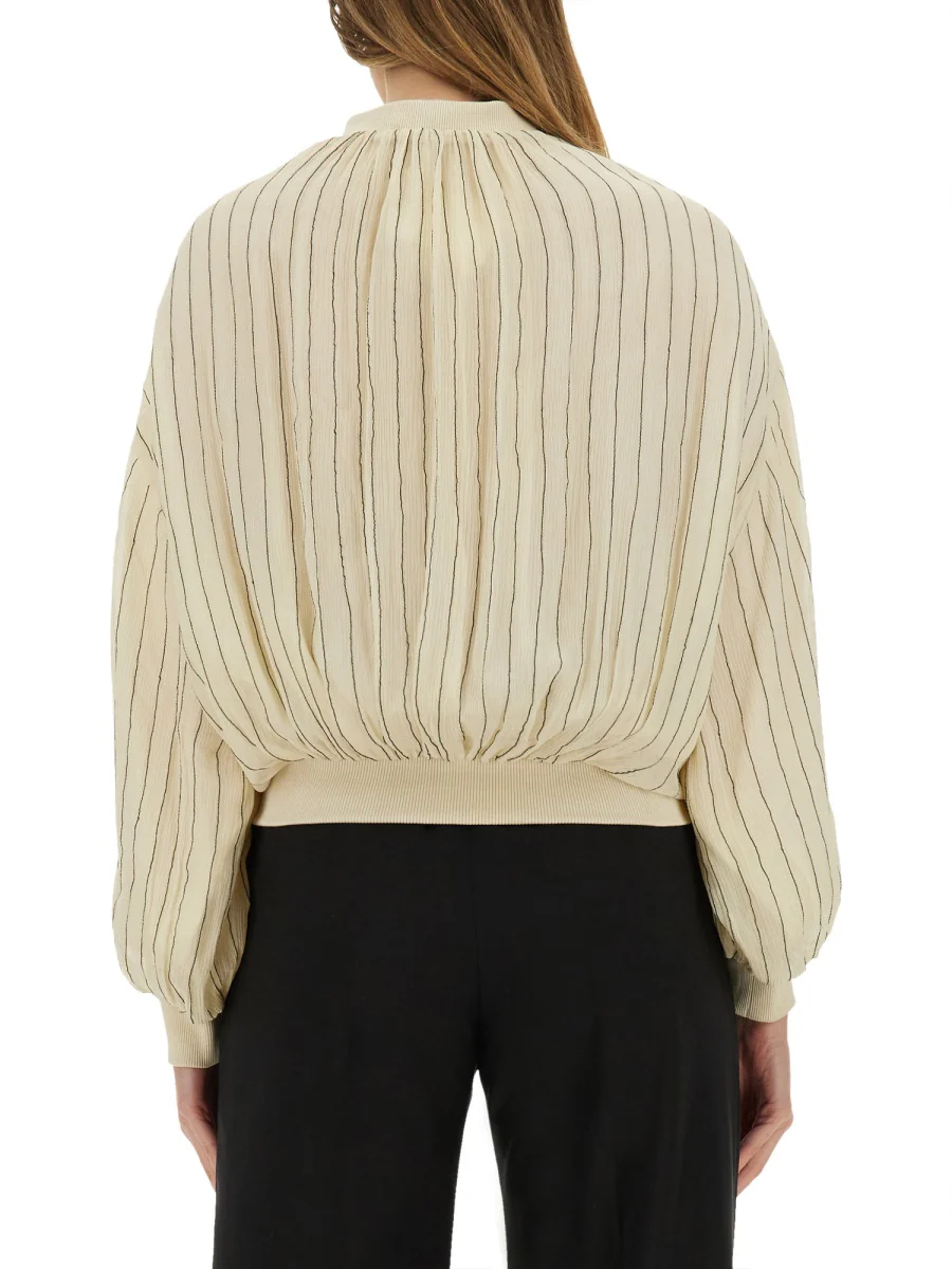 ALYSI Silk Bomber Jacket - Image 3