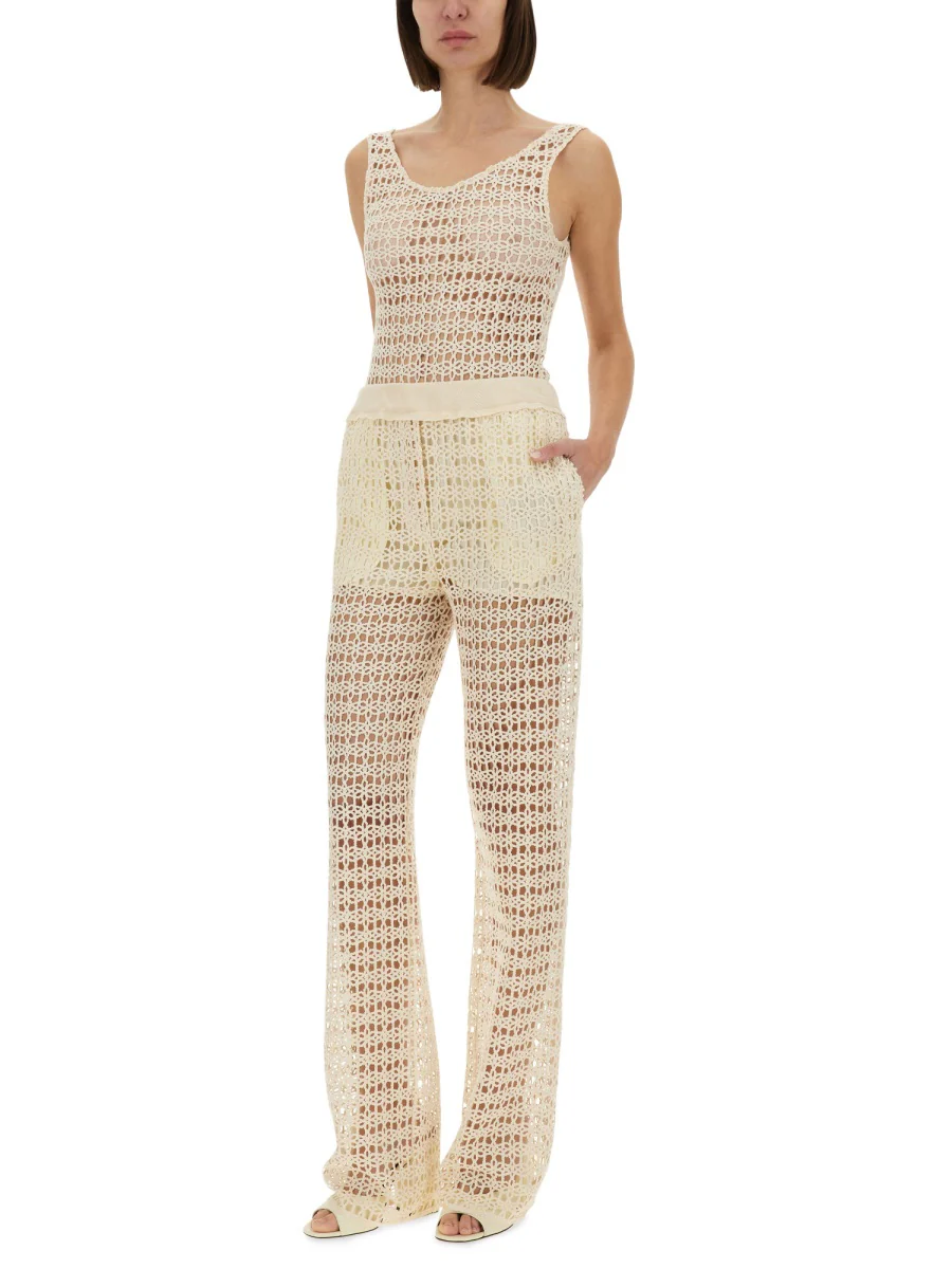 Alysi Slim Fit Macramé Bodysuit - Image 2