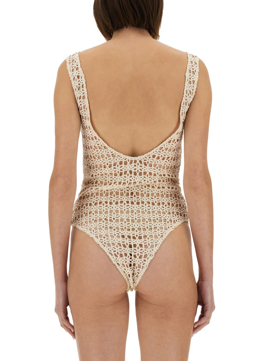 Alysi Slim Fit Macramé Bodysuit - Image 3