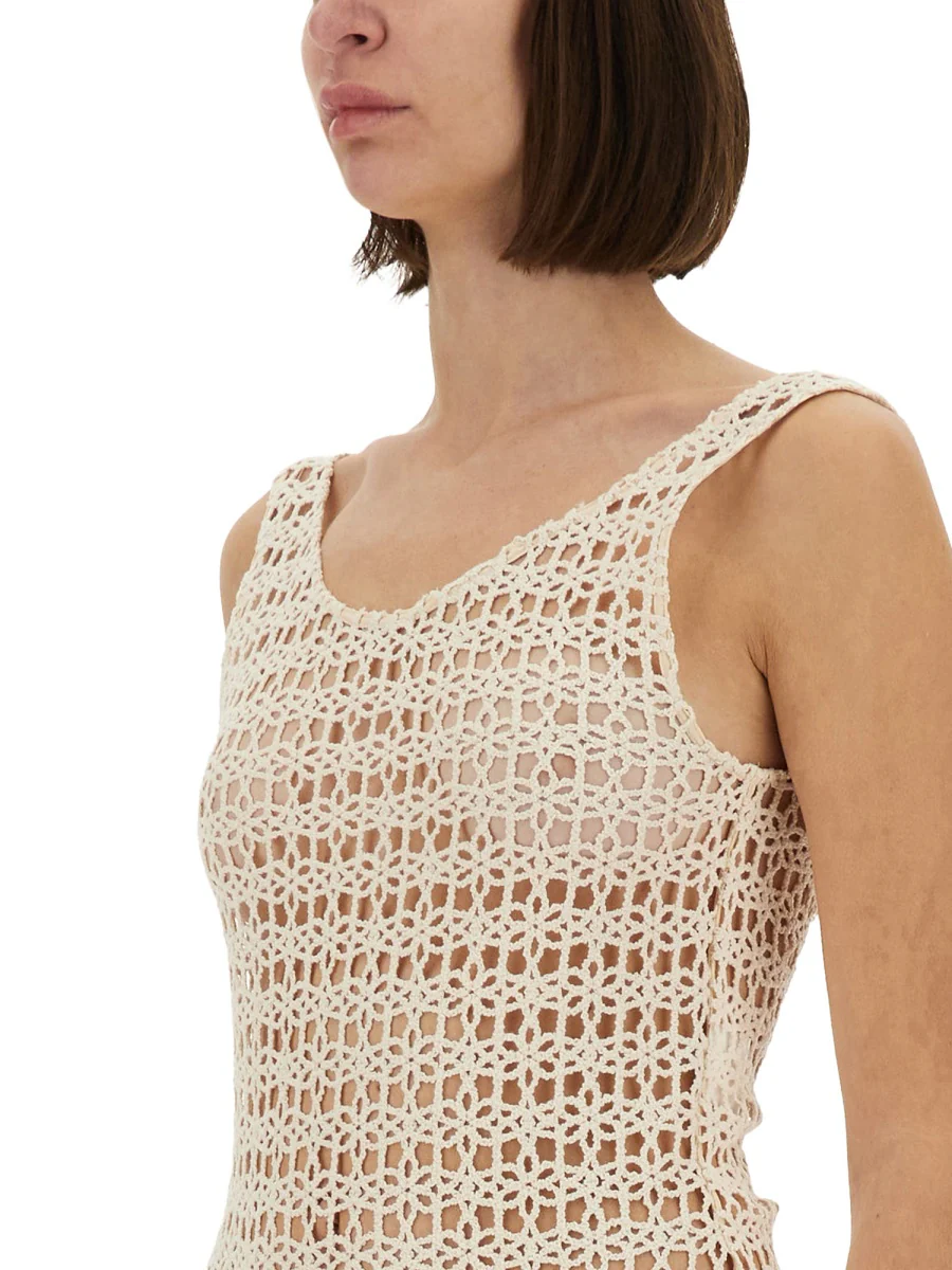 Alysi Slim Fit Macramé Bodysuit - Image 4