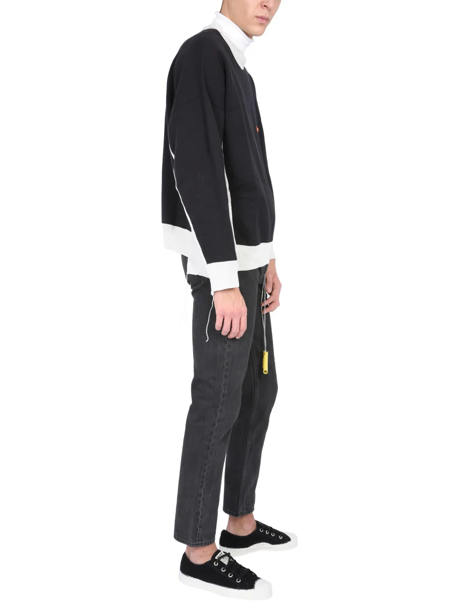 AMBUSH CREW NECK SWEATSHIRT with RIBBED WORK - Image 2
