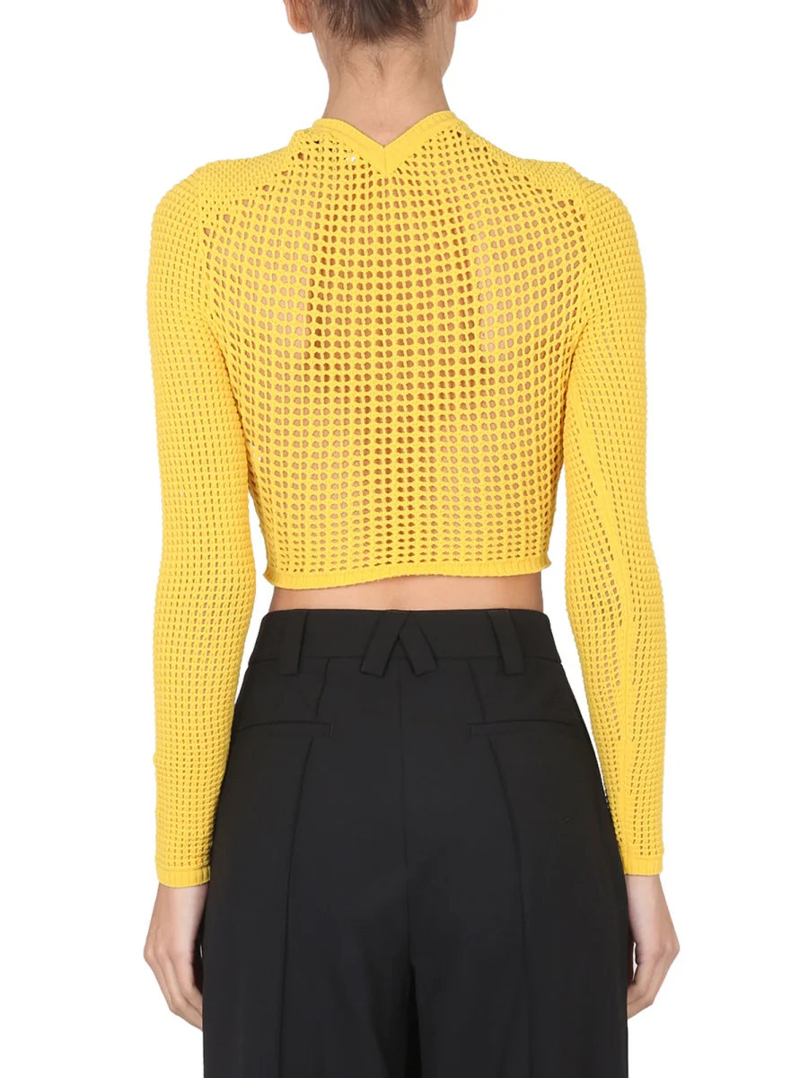 AMBUSH Crochet-hearts Cropped Jumper - Image 4
