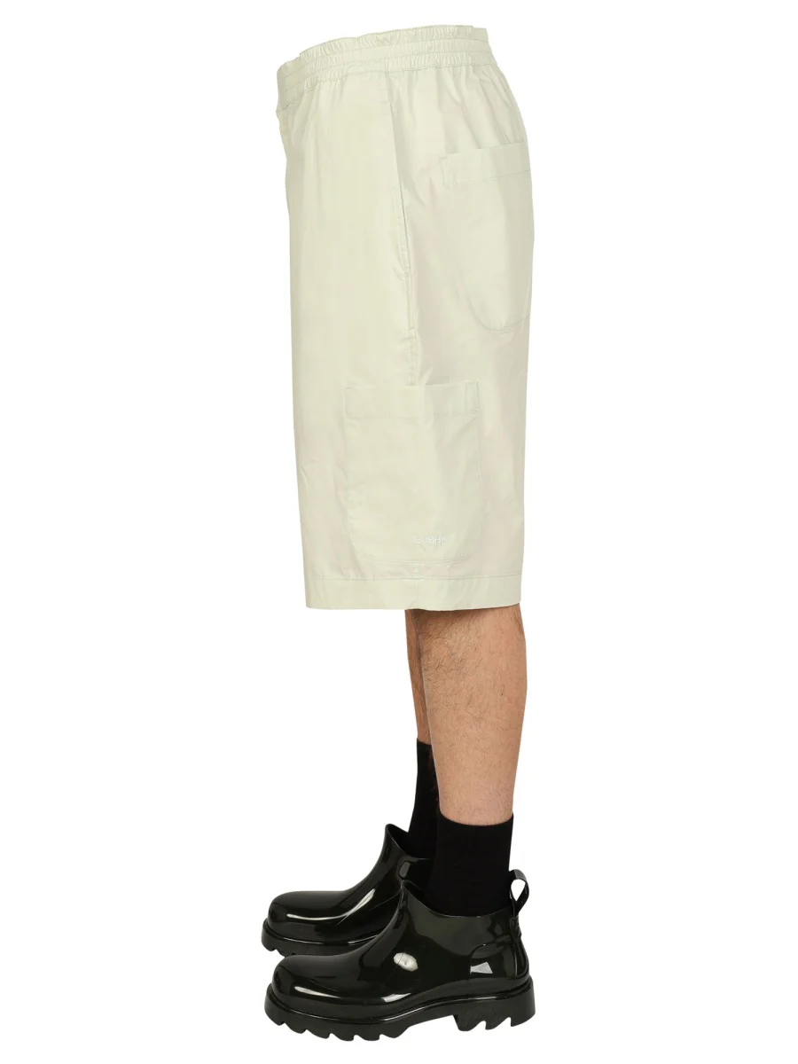 AMBUSH Elasticated-waist Cotton Bermuda Shorts - Image 4