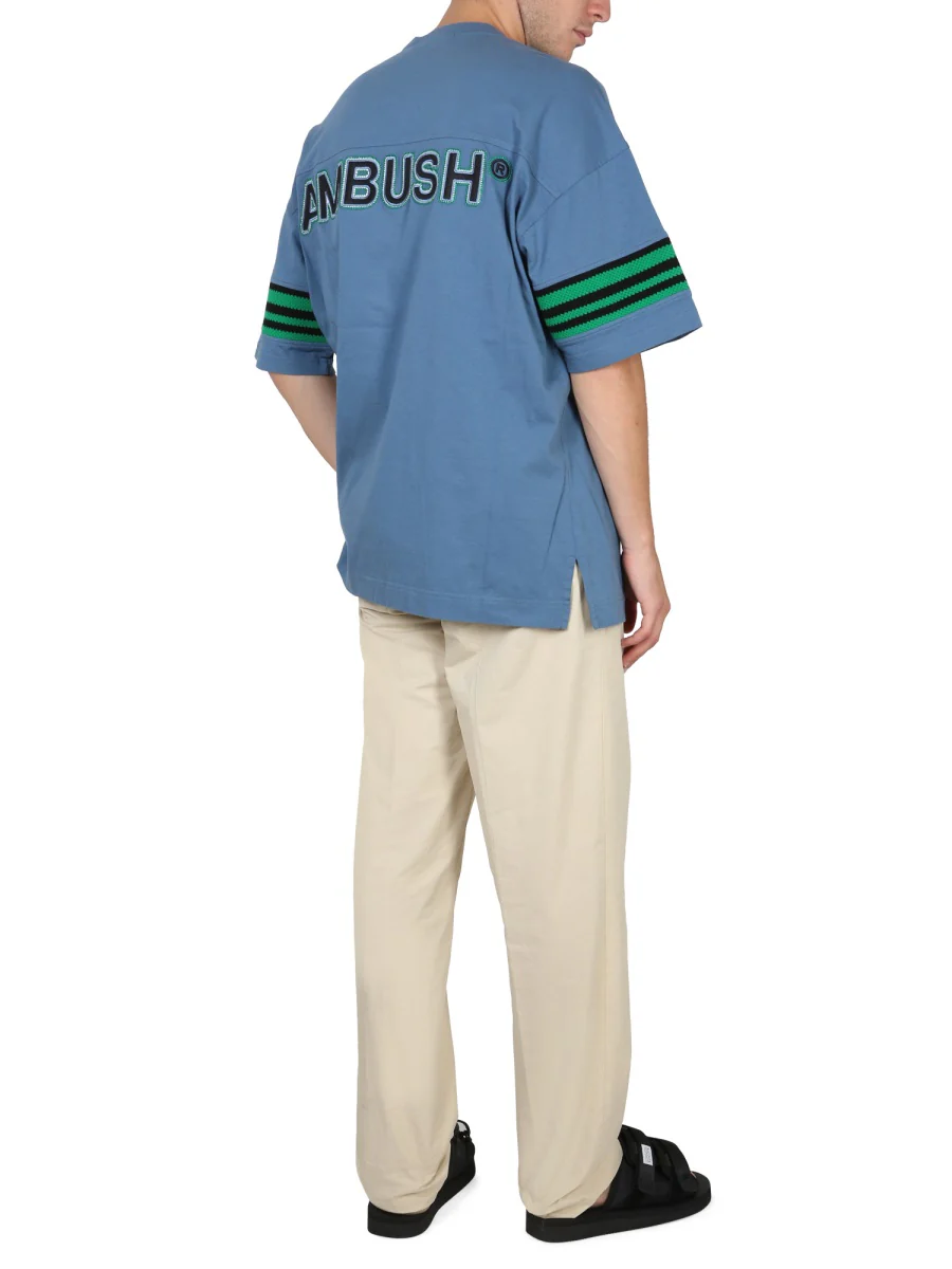 AMBUSH Logo-patch Stripe Detail T-shirt - Image 2