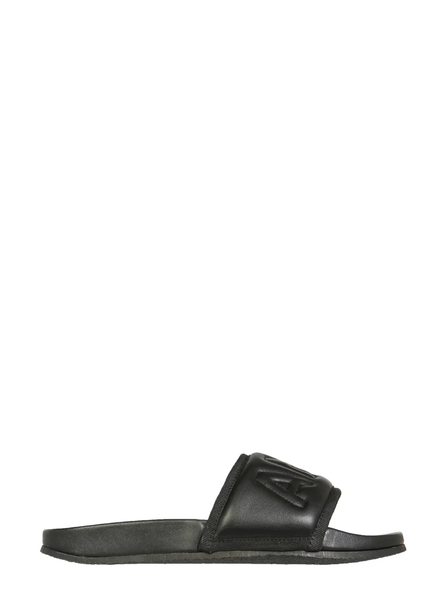 AMBUSH Women Leather Slide Sandals