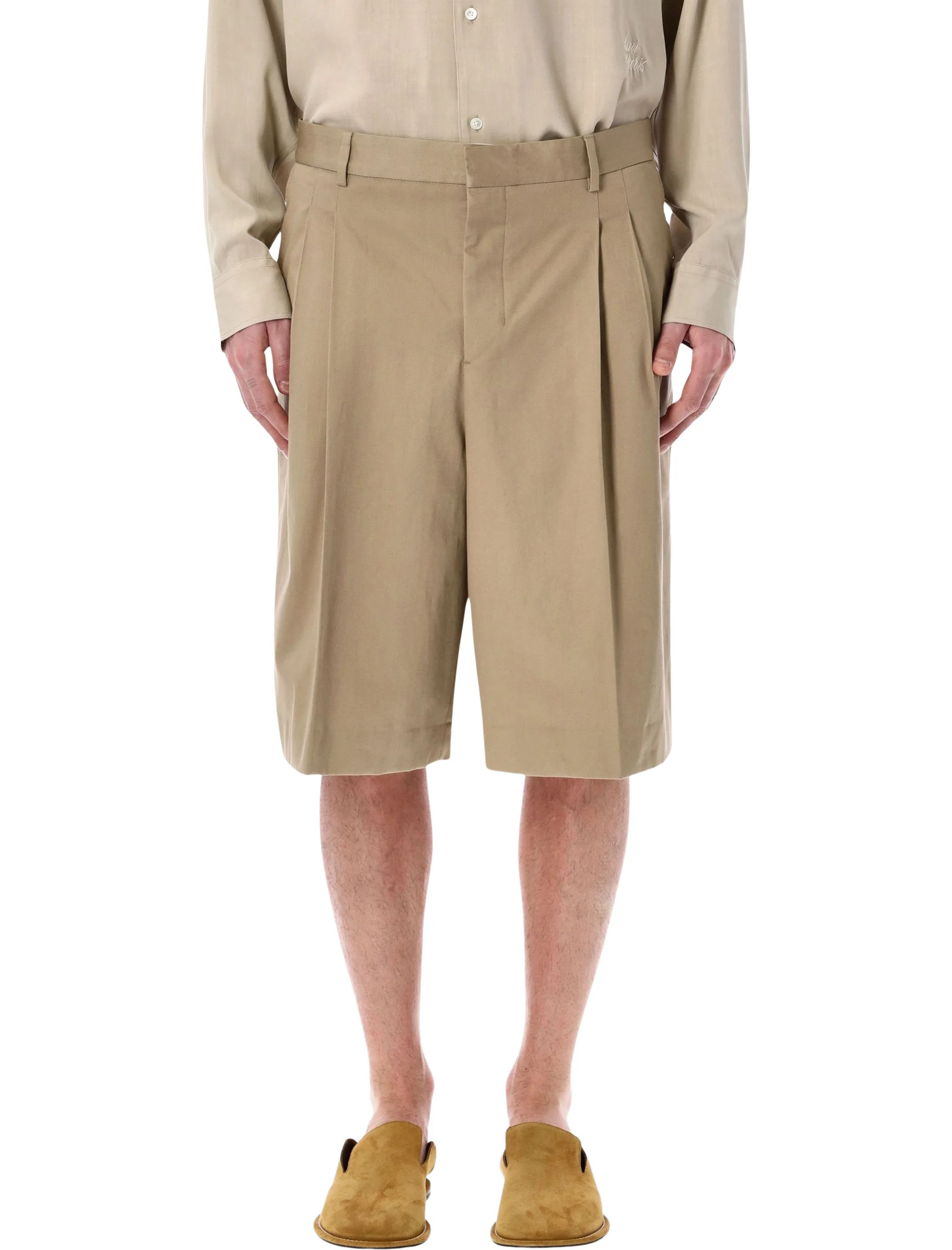 Ami Paris Bermuda Shorts in Virgin Wool