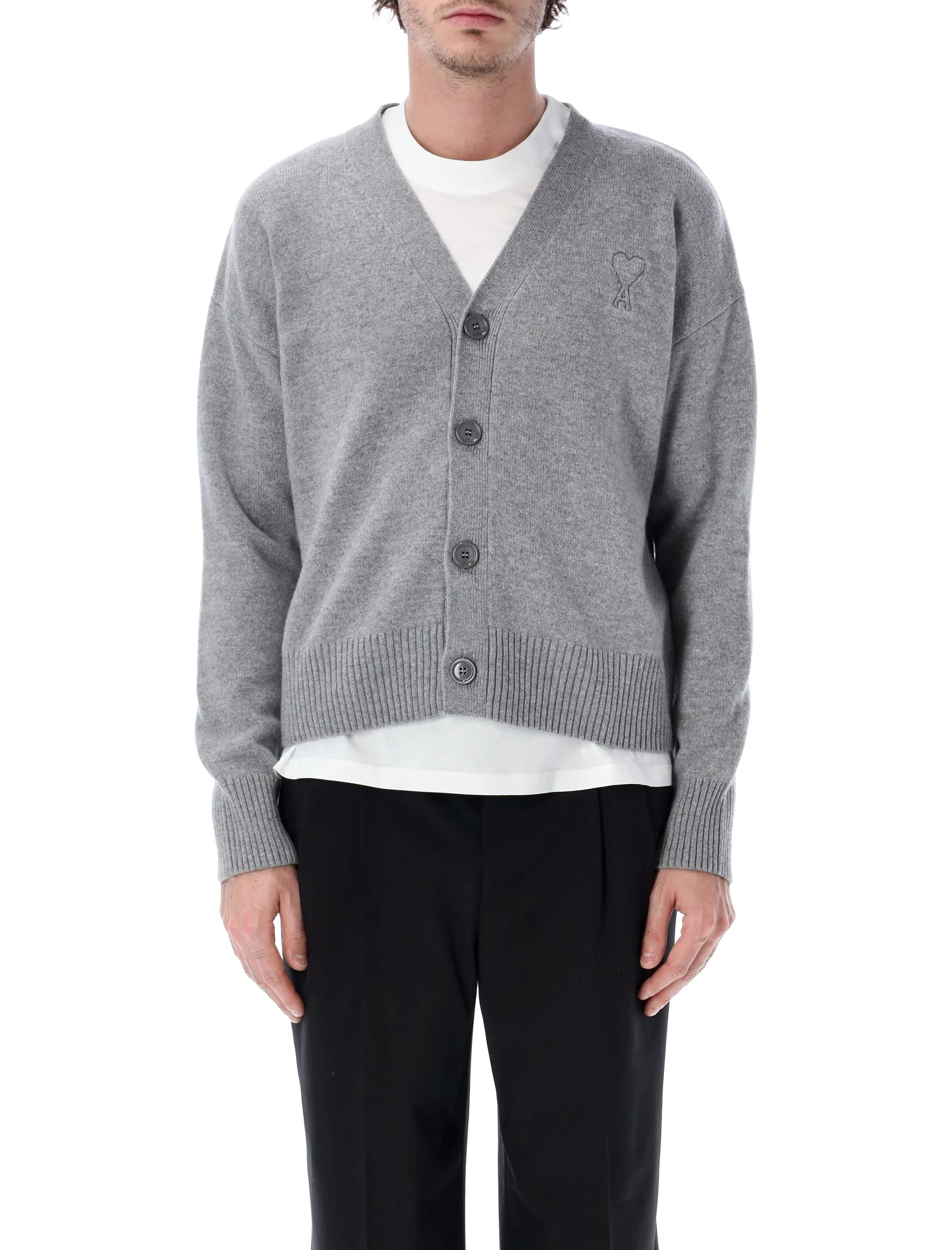 Ami Paris Men’s Wool-Cashmere Sweater