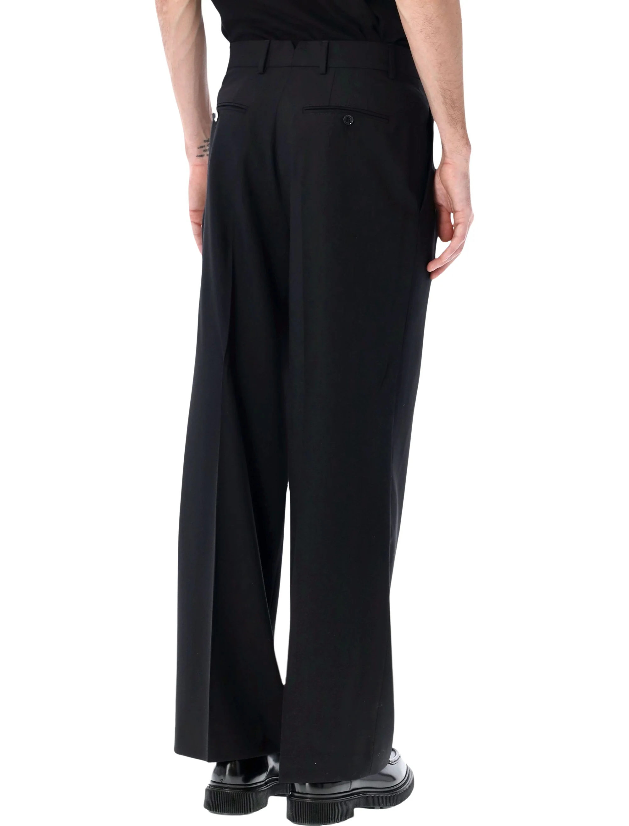 Ami Paris New Wool Low Waist Wide Trousers - Image 2