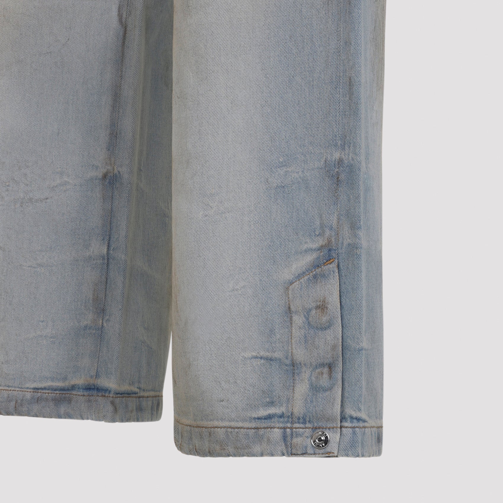 Amiri Drawstring Appliqué Wide-leg Jeans - Image 6