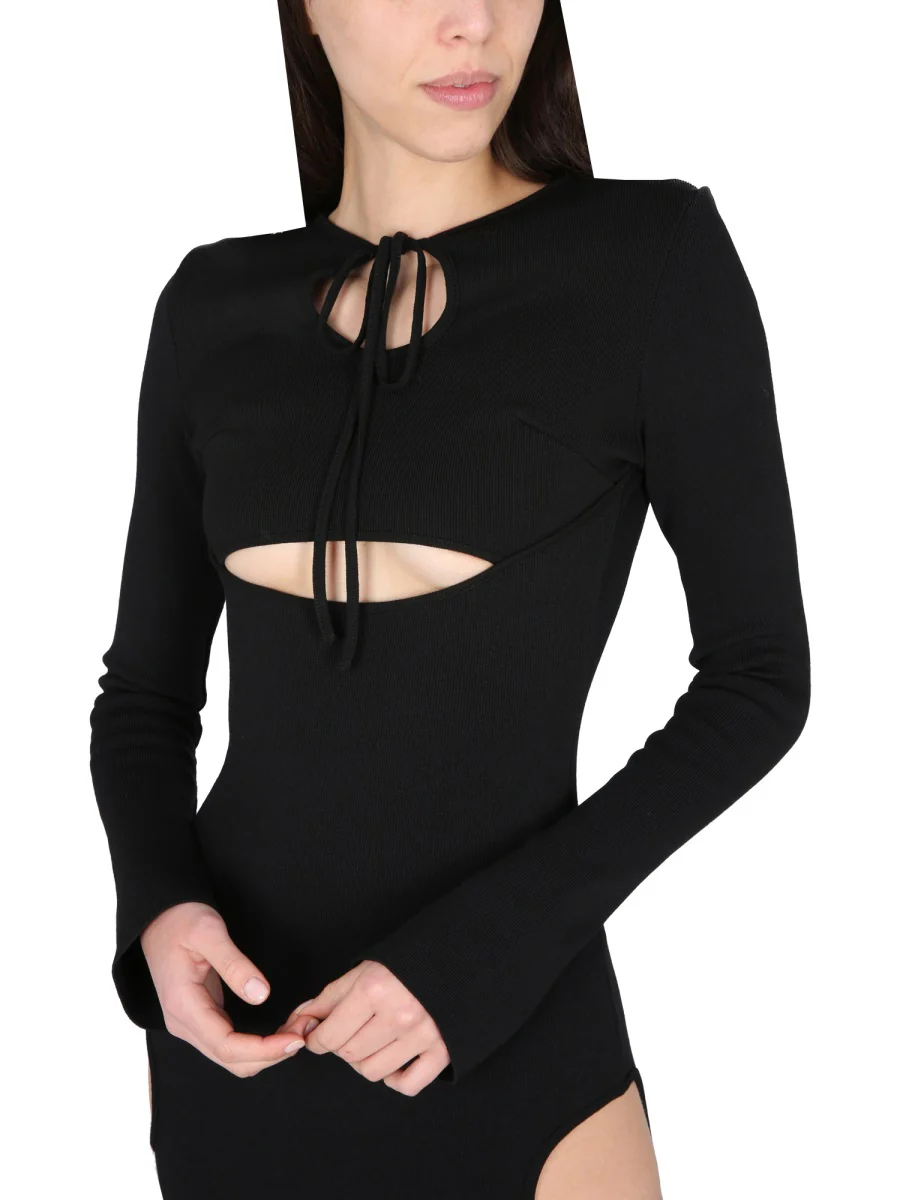 ANDREADAMO Cut-out Detail Knitted Dress - Image 4