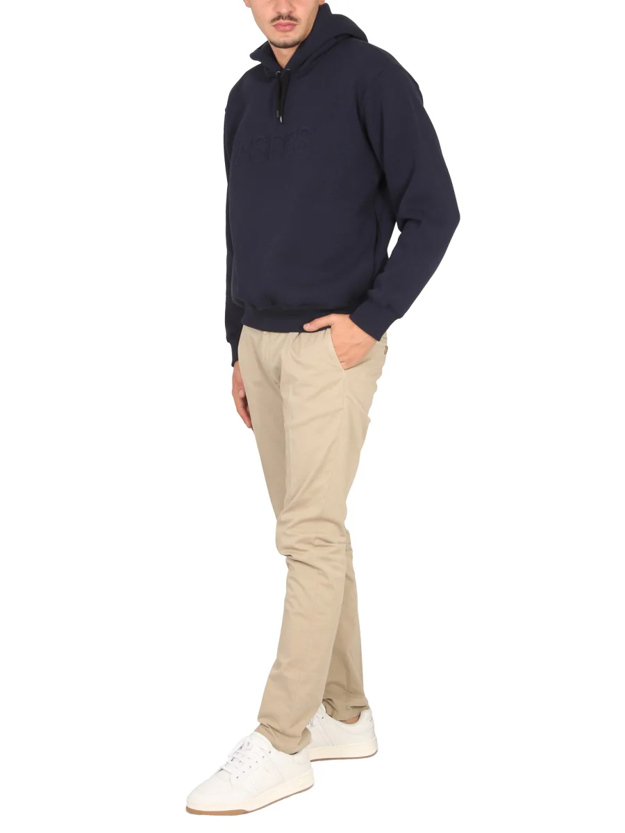 Aspesi Men's Logo-Embroidered Hoodie with Drawstring - Image 2